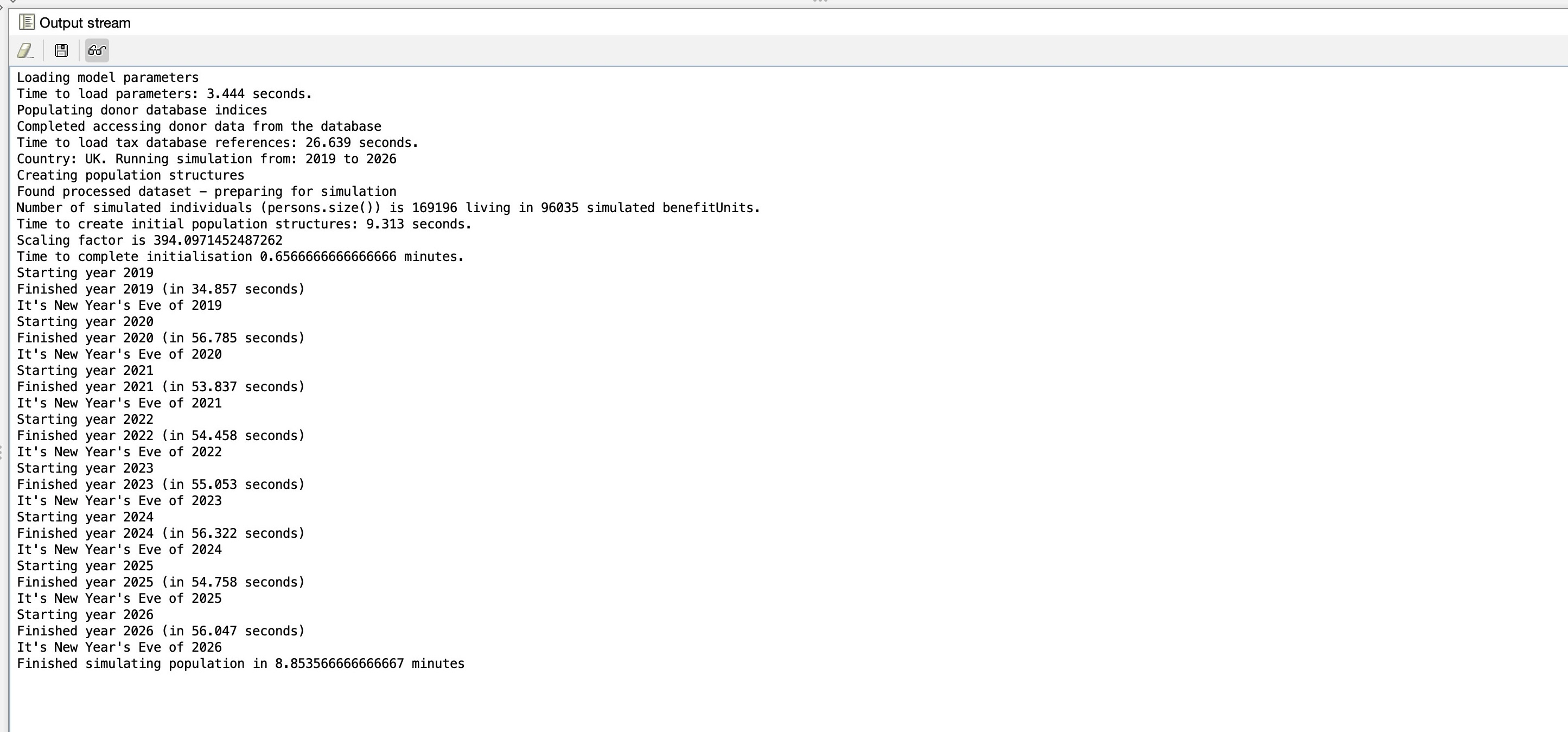 JAS-mine Output Stream