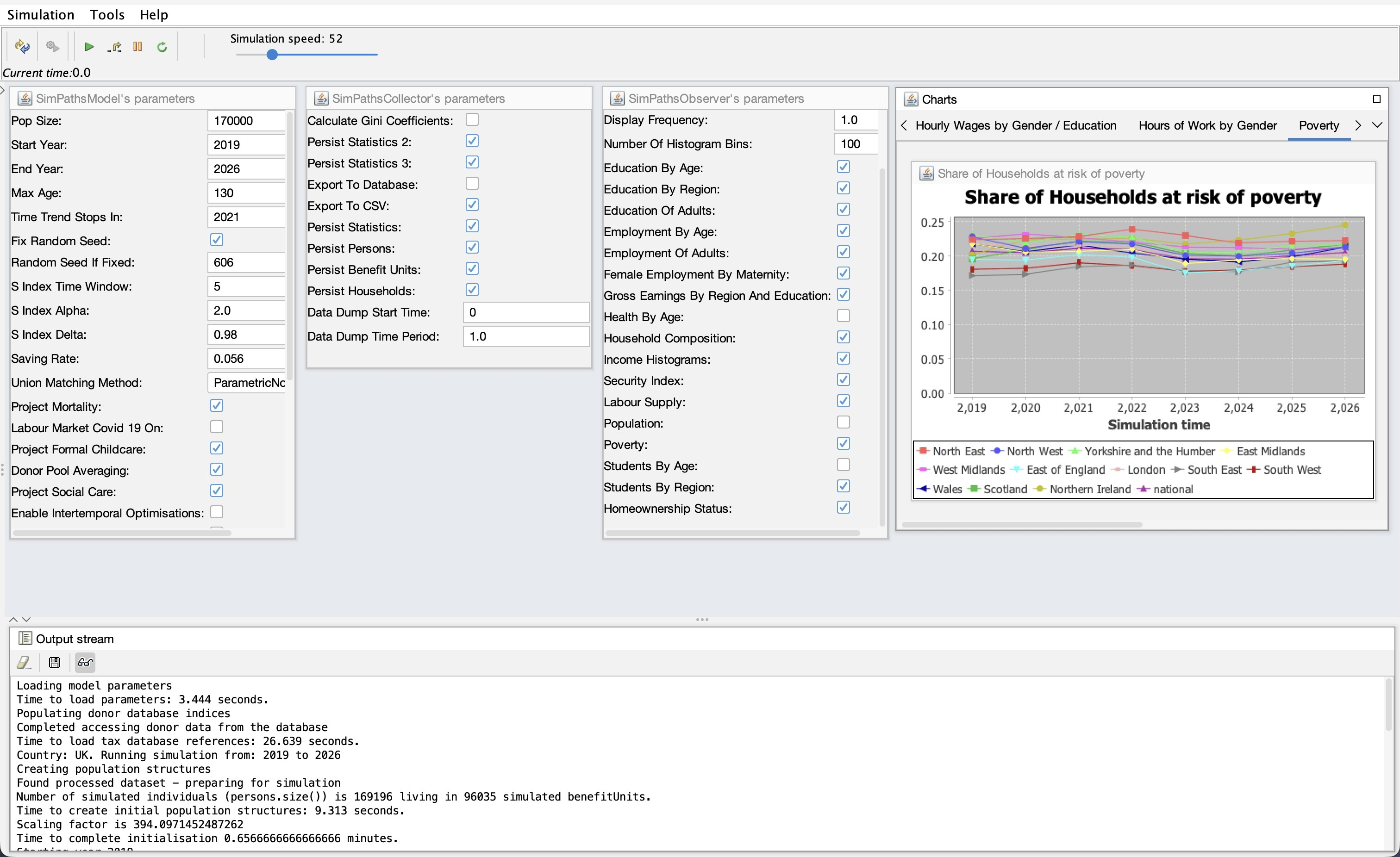 SimPaths GUI Screenshot